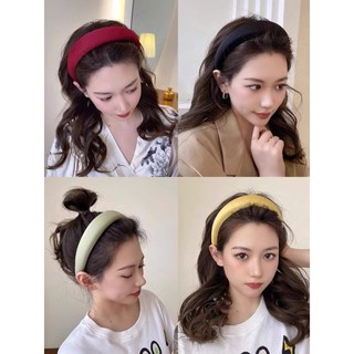 Băng Đô Cài Tóc Lụa Trơn, Mấn Áo Dài Phong Cách Tiểu Thư Hàn Quốc Y348