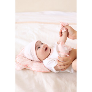 M&B (0-12M) Bộ bodychip sơ sinh Carrot Thỏ Hồng cotton cao cấp mềm mịn, thoáng mát thấm hút tốt