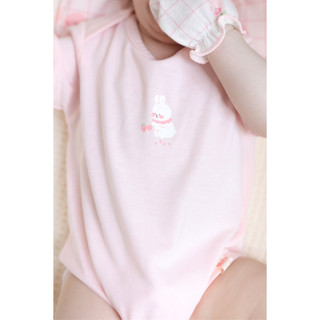 M&B (0-12M) Bộ bodychip sơ sinh Carrot Thỏ Hồng cotton cao cấp mềm mịn, thoáng mát thấm hút tốt