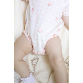 M&B (0-12M) Bộ bodychip sơ sinh Carrot Thỏ Hồng cotton cao cấp mềm mịn, thoáng mát thấm hút tốt