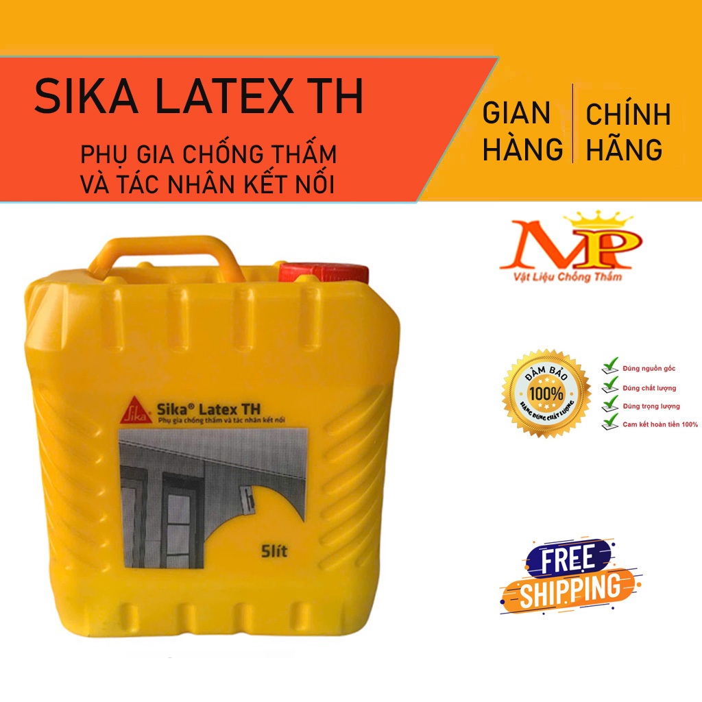 Sika Latex TH 5L - Phụ gia chống thấm và tác nhân gây kết nối trộn với ...