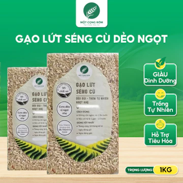 Gạo Lứt Séng Cù, Gạo Lứt Trắng Dẻo Ngọt - Giữ Dáng, Bổ Sung Dinh Dưỡng Vượt Trội | Một Cọng Rơm