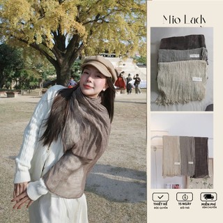 Khăn Vải Lanh Dập Nhăn Vân Xước Mềm Mịn – Nhẹ, Bay, Giữ Ấm Tốt MioLady KA003