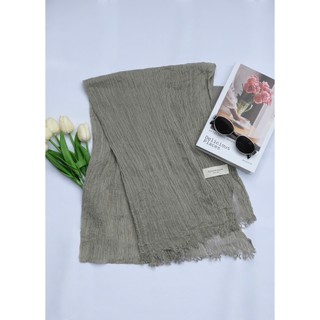 Khăn Vải Lanh Dập Nhăn Vân Xước Mềm Mịn – Nhẹ, Bay, Giữ Ấm Tốt MioLady KA003