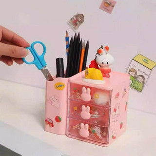 Hộp Đựng Mỹ Phẩm Để Bàn Đa Năng Xoay Tròn .Khay Nhưa Đựng Đồ Văn Phòng Bàn Học