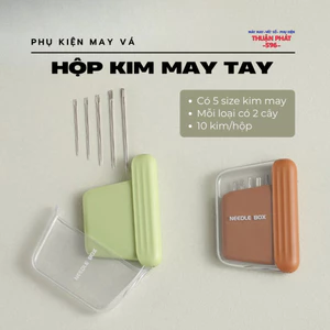 HỘP 10 KIM MAY TAY - Hộp Kim May Tay Có 5 Kích Thước Kim May Tay
