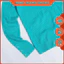 TALBOTS ÁO LEN CỔ LỌ KIỂU DÁNG NỮ XANH NGỌC SIZE S (231120040)