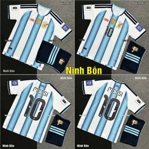 Bộ Quần Áo Bóng Đá Đội Tuyển Argentina Woncup Sân Nhà 2026 - Vải Polyeste Gai Thái Cao Cấp