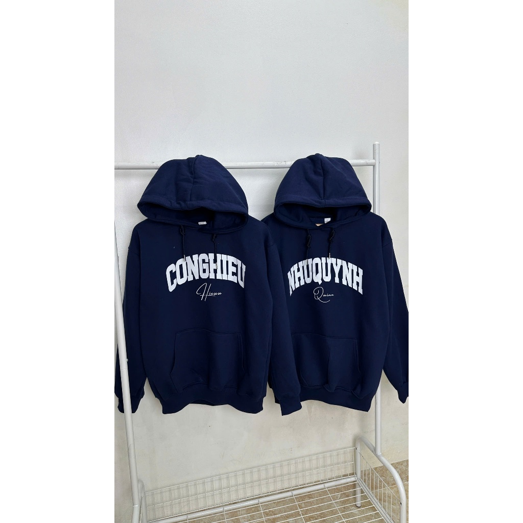 [ÁO HOODIE IN TÊN] Áo Hoodie Chất Nỉ Dày Dặn 350gsm, Hình In Sắc Nét, Thiết Kế Cá Nhân YH02 + CÓ HỘP