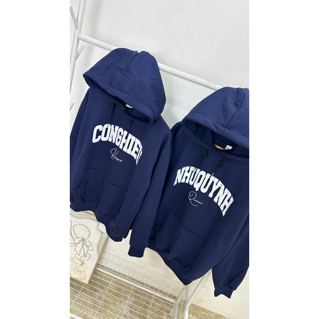 [ÁO HOODIE IN TÊN] Áo Hoodie Chất Nỉ Dày Dặn 350gsm, Hình In Sắc Nét, Thiết Kế Cá Nhân YH02 + CÓ HỘP