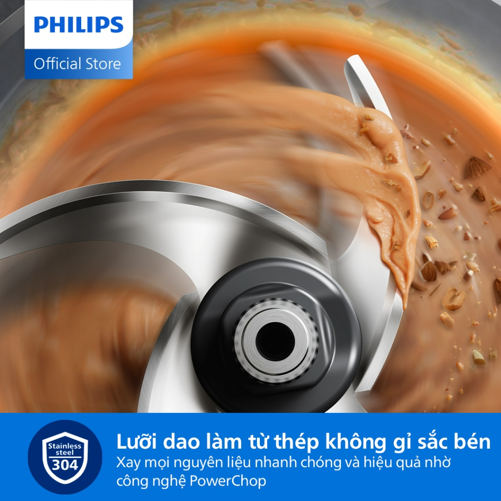 [LIVE] Máy xay thịt Philips HR1503/00 2 Lít 500W Cối thủy tinh - Hàng chính hãng - Bảo hành 24 tháng