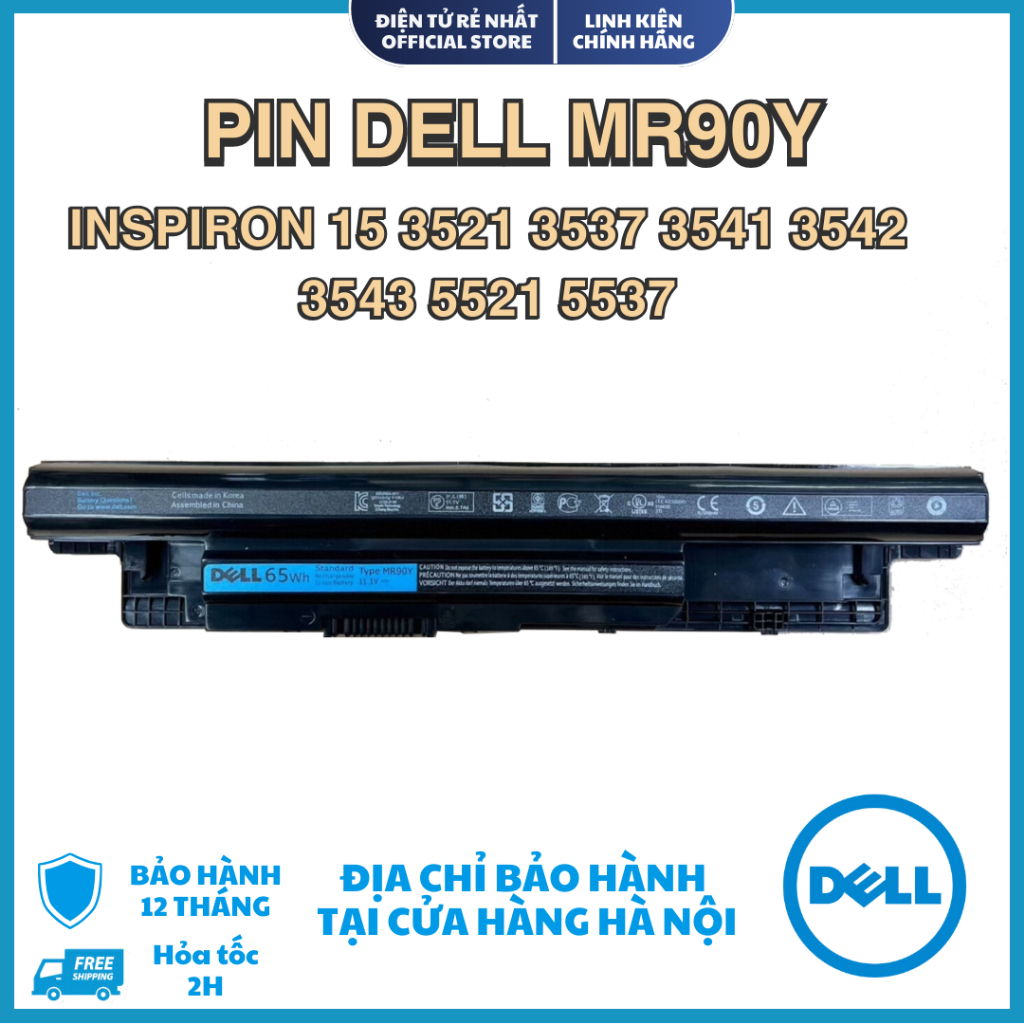 Pin Dell 65w Inspiron 14-3421 3437 3441 3442 3443 3446 MR90Y ( BH 12 THÁNG )