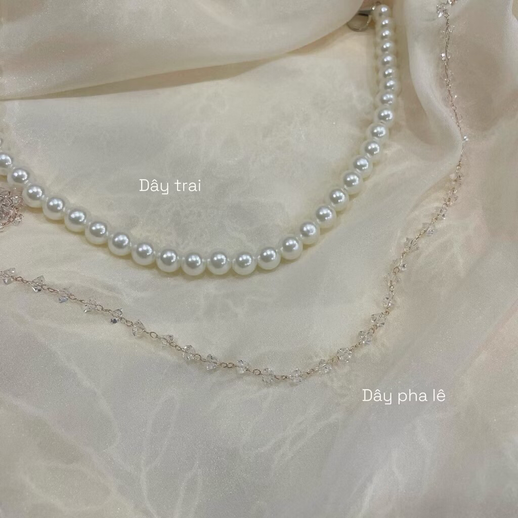 Nón lá bọc vải kim sa bling quai ngọc người lớn