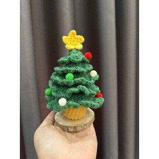 Cây thông Noel bằng len cao 15cm