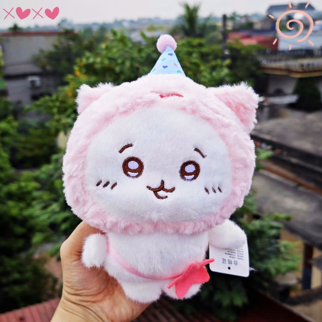 Gấu Bông Sinh Nhật 25Cm Dễ Thương, Thú Nhồi Bông Chikawa Mini Quà Tặng Cho Bé,Bạn Gái Ngày Sinh Nhật