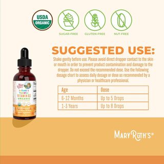 Mary Ruth's Infant & Toddler VITAMIN D3 ORGANIC Liquid Drops