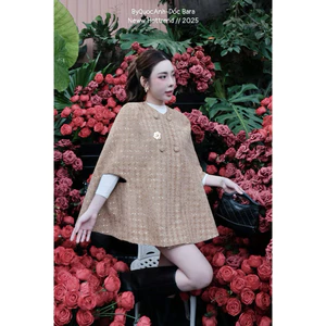 𝐘𝐚𝐧𝐠𝐡𝐢 𝐜𝐥𝐨𝐭𝐡𝐞𝐬 Áo choàng dạ sang chảnh tặng kèm tag cài hàng l1