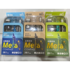 COMPA THƯỚC BỘ METAL 2B SR-2006 CHÌ KIM SET 8PCS