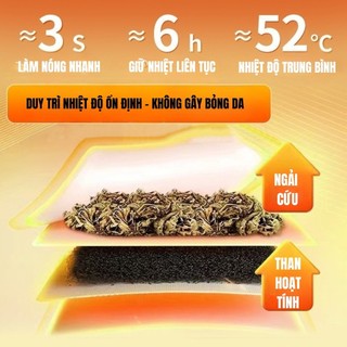 MIẾNG DÁN GIỮ NHIỆT NGẢI CỨU – SET 5 CẶP – DÁN GIỮ ẤM TAY CHÂN, ẤM BỤNG 6H, GIẢM ĐAU MÙA LẠNH