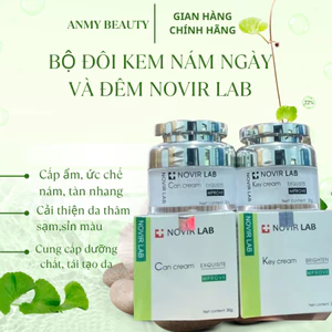 Bộ Kem Ngày & Đêm Key Cream C & Key Cream K – Phân Huỷ Nám | Dưỡng Trắng | Phục Hồi Da – Novir Lab Hàn Quốc