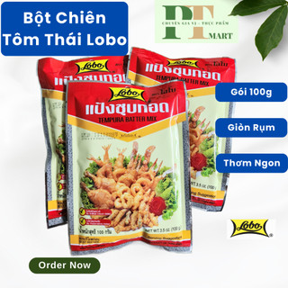 Bột chiên giòn hiệu Lobo gói 100g. Tempura Batter Mix -- Bột chiên tôm Lobo