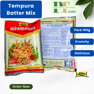 Bột chiên giòn hiệu Lobo gói 100g. Tempura Batter Mix -- Bột chiên tôm Lobo