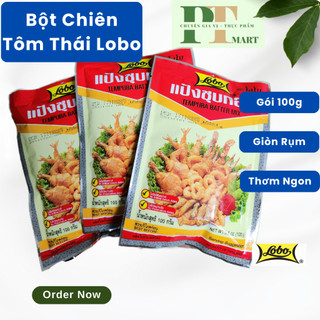 Bột chiên giòn hiệu Lobo gói 100g. Tempura Batter Mix -- Bột chiên tôm Lobo