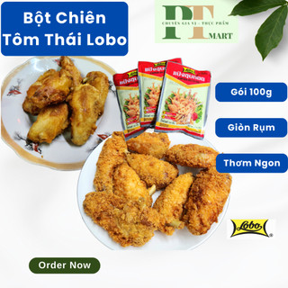 Bột chiên giòn hiệu Lobo gói 100g. Tempura Batter Mix -- Bột chiên tôm Lobo