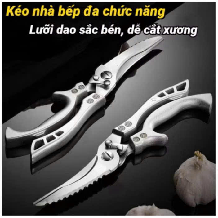 Kéo Cắt Gà Cao Cấp Đức – Cộng Lực Siêu Khỏe, Lưỡi SK5 Sắc Lét – Cắt Gà Nhanh Không Tốn Sức