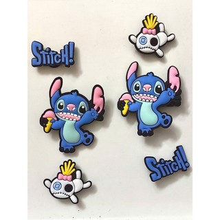 Set charm/Sticker gắn dép Stitch dễ thương 6 món (phù hợp dép trẻ em)