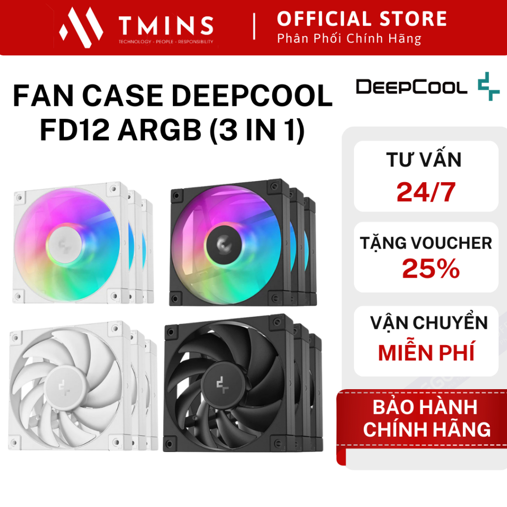 Fan Case Deepcool FD12 ARGB (3 in 1) Hàng chính hãng | Shopee Việt Nam