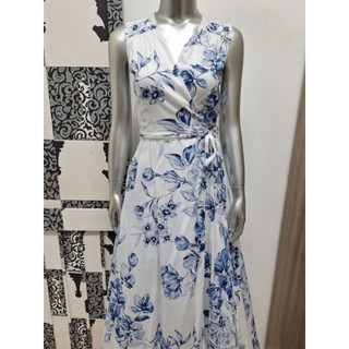 Đầm maxi cotton hoa vnxk dư