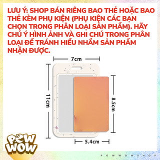 Bao Đựng Thẻ Nhựa Cứng In Hình Loopy Hồng Đeo Mặt Nạ Mèo Đáng Yêu Cute