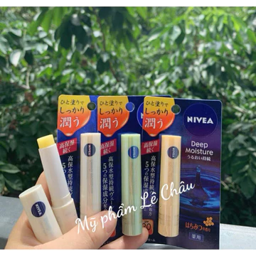 ( Chuẩn nội địa) SON DƯỠNG MÔI Nivea Deep Moisture SPF 26 PA++ Mới 2026