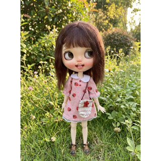 Váy dâu tây size búp bê blythe,ob24,xinyi