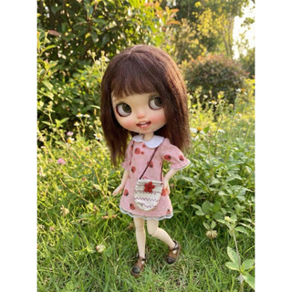 Váy dâu tây size búp bê blythe,ob24,xinyi