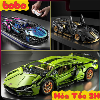[Full Màu] Mô Hình Lắp Ráp Siêu Xe Lambo VIP Tỉ Lệ 1:14, Đồ Chơi Ôtô Điều Khiển Lắp Ghép Siêu Xe Quà Sinh Nhật BoboToys
