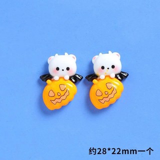 Charm/Sticker gắn dép: Bộ Halloween Mini Cute- Set 8 món