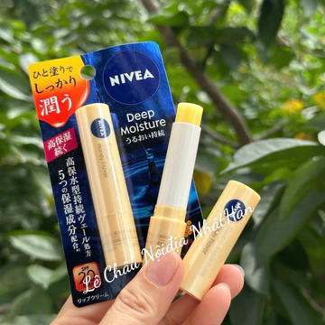 ( Nội địa Nhật ) Son Dưỡng Ẩm Chuyên Sâu Nivea Deep Moisture Lip Balm SPF26 2.2g