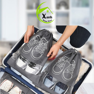 Túi Vải Đựng Giày Dép Đi Du Lịch, Dã Ngoại Tránh Ẩm Mốc GD229 - Túi Đựng Giày Vải Lưới Thoáng Khí