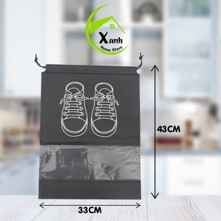 Túi Vải Đựng Giày Dép Đi Du Lịch, Dã Ngoại Tránh Ẩm Mốc GD229 - Túi Đựng Giày Vải Lưới Thoáng Khí