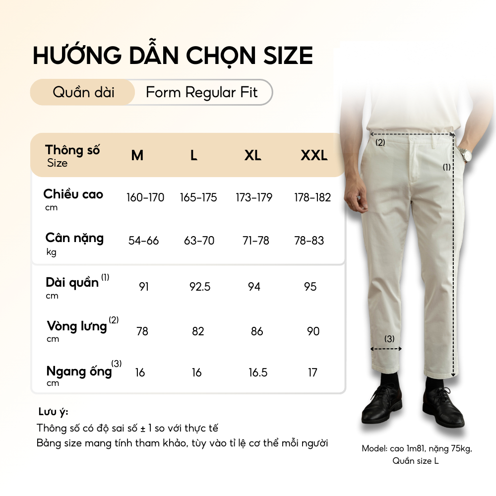 Quần kaki dài Basic Slimfit V2 kết hợp Sizetab co giãn, trẻ trung, thanh lịch - FEAER