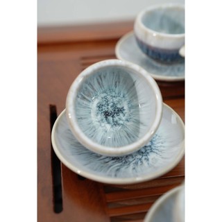Bộ ấm chén men hỏa biến tuyết san cao cấp, tổng hợp nhiều kiểu dáng - Gốm sứ Bát Tràng - Gốm Việt