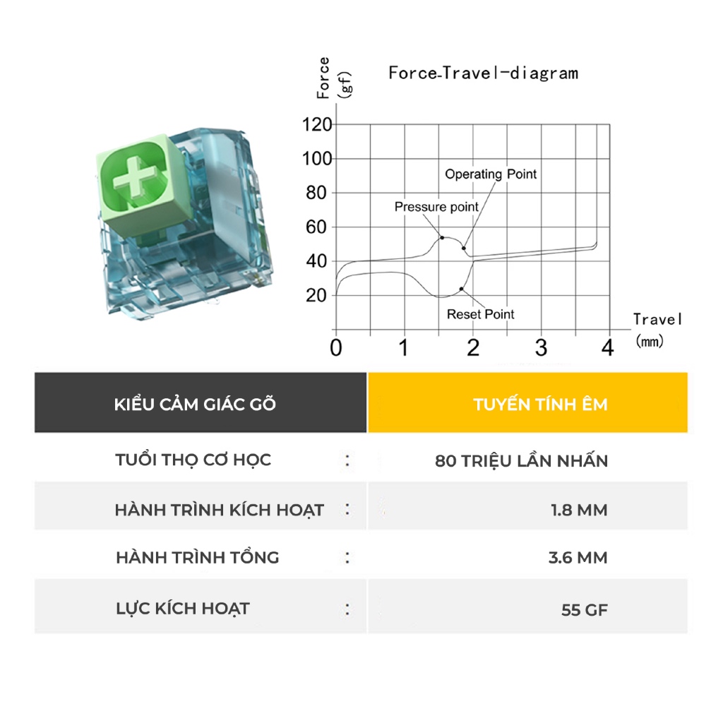 Switch phím cơ Kailh Box Summer (Zhīxìa) – clicky, 5 pin, chống bụi, hỗ trợ LED RGB | BigBuy360 - bigbuy360.vn