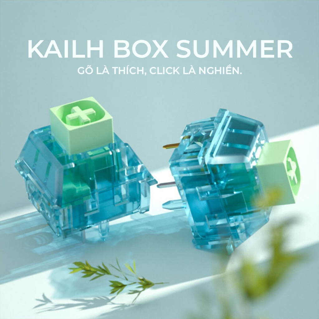 Switch phím cơ Kailh Box Summer (Zhīxìa) – clicky, 5 pin, chống bụi, hỗ trợ LED RGB | BigBuy360 - bigbuy360.vn