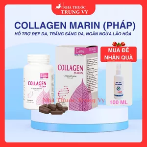 Viên Uống Collagen Marin hộp 60 viên – Đẹp da, chống lão hóa tăng cường chức năng thải độc gan