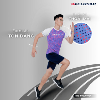 Áo Thể Thao Nam VELOSAR Thoáng Mát Co Dãn Phù Hợp Pickleball Golf Tennis Chạy bộ LifeStyle RTS-60020
