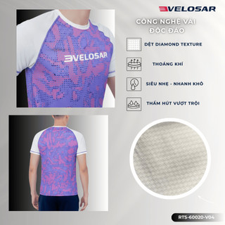 Áo Thể Thao Nam VELOSAR Thoáng Mát Co Dãn Phù Hợp Pickleball Golf Tennis Chạy bộ LifeStyle RTS-60020