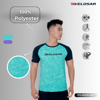 Áo Thể Thao Nam VELOSAR Thoáng Mát Co Dãn Phù Hợp Pickleball Golf Tennis Chạy bộ LifeStyle RTS-60020
