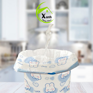 Túi Đựng Rác Dây Rút Sinh Học Tự Phân Hủy GD56 - Cuộn 100 Túi Đựng Rác Sinh Học 45x50cm Có Dây Rút